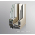 Puting kulay thermal break aluminyo casement window